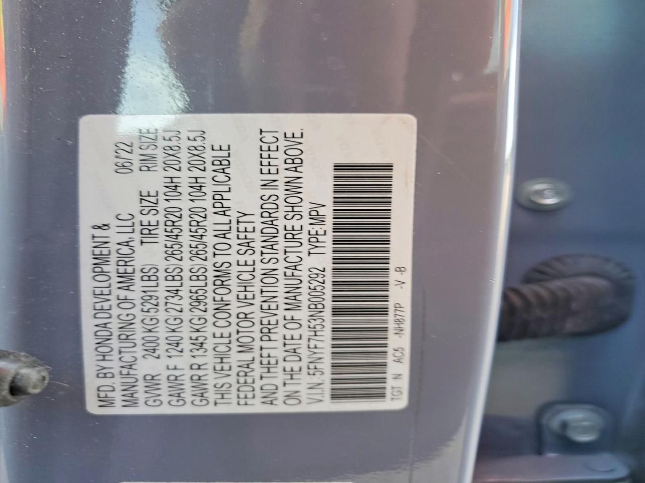 2022 Honda Passport exl