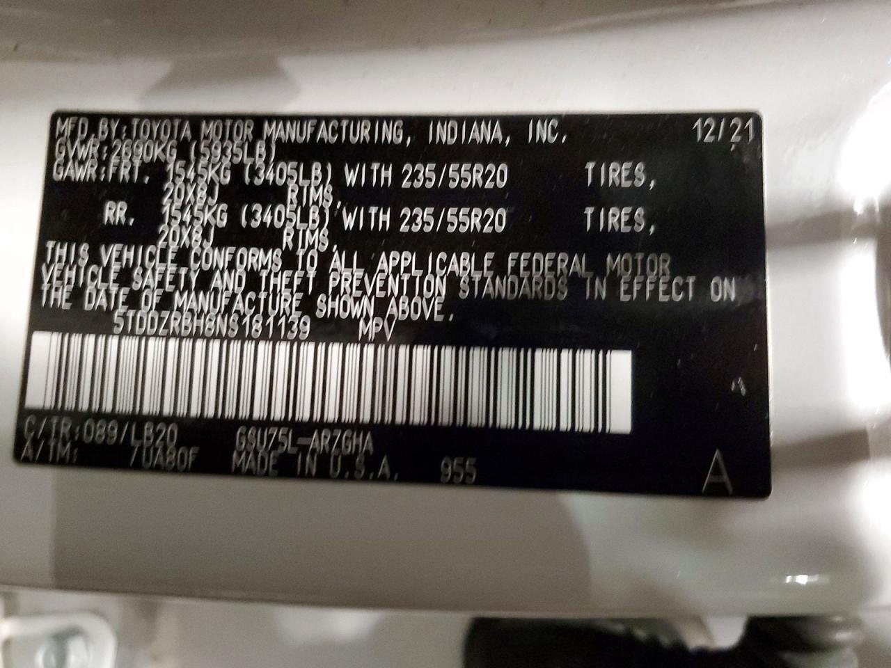 2022 Toyota Highlander Limited