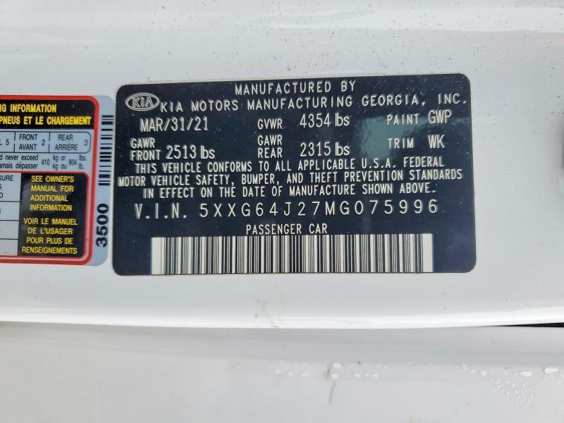 2021 KIA K5 gt Line