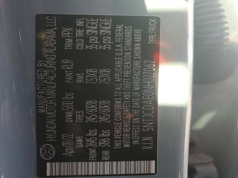 2022 Hyundai Santa Cruz sel