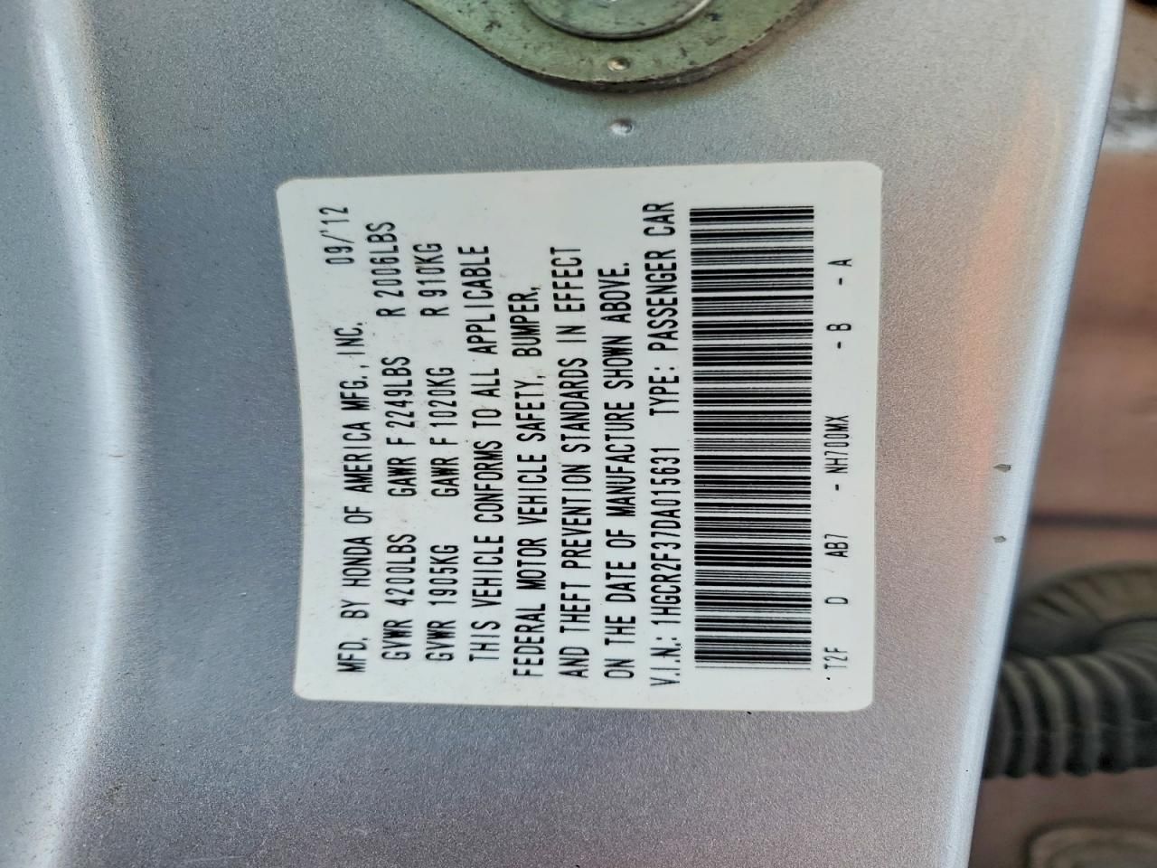 2013 Honda Accord lx