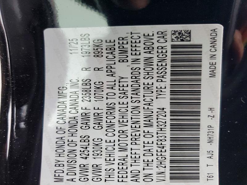 2026 Honda Civic Sport