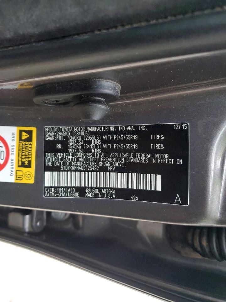 2016 Toyota Highlander Limited