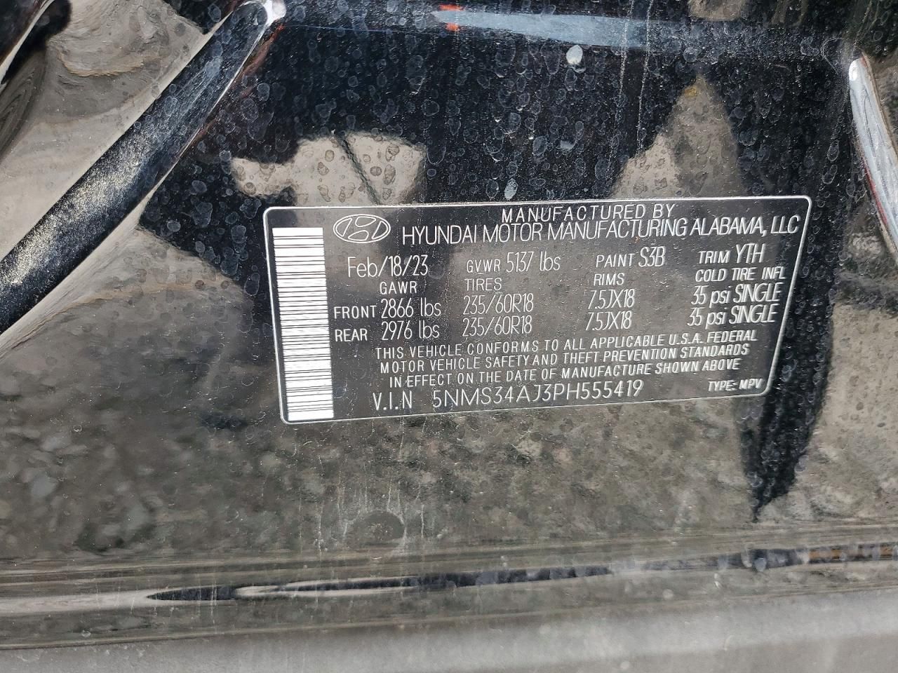 2023 Hyundai Santa fe sel Premium