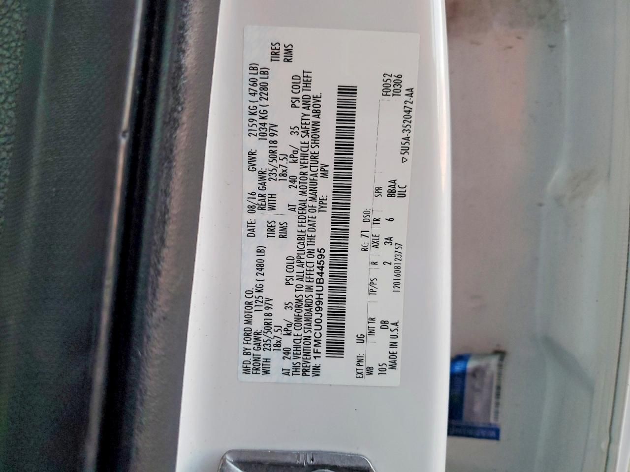 2017 Ford Escape Titanium