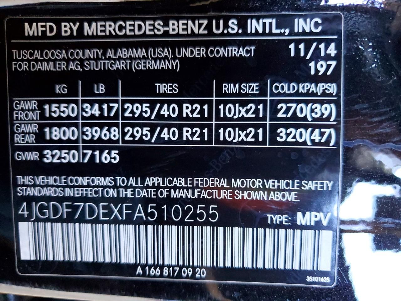 2015 Mercedes-Benz Gl 550 4matic