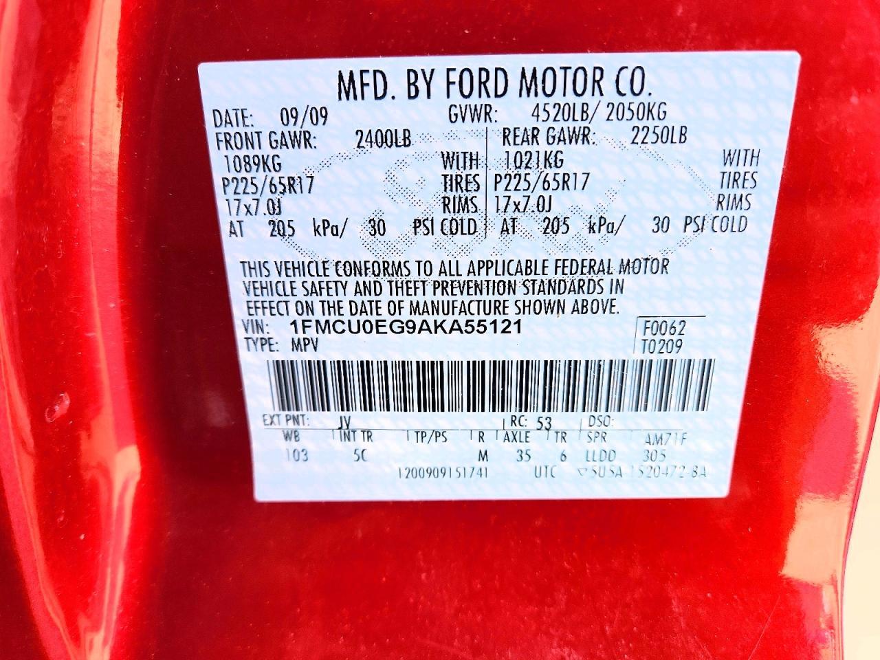 2010 Ford Escape Limited