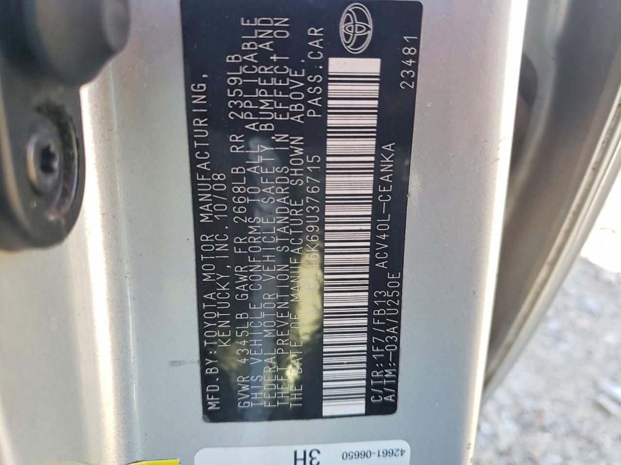 2009 Toyota Camry Base