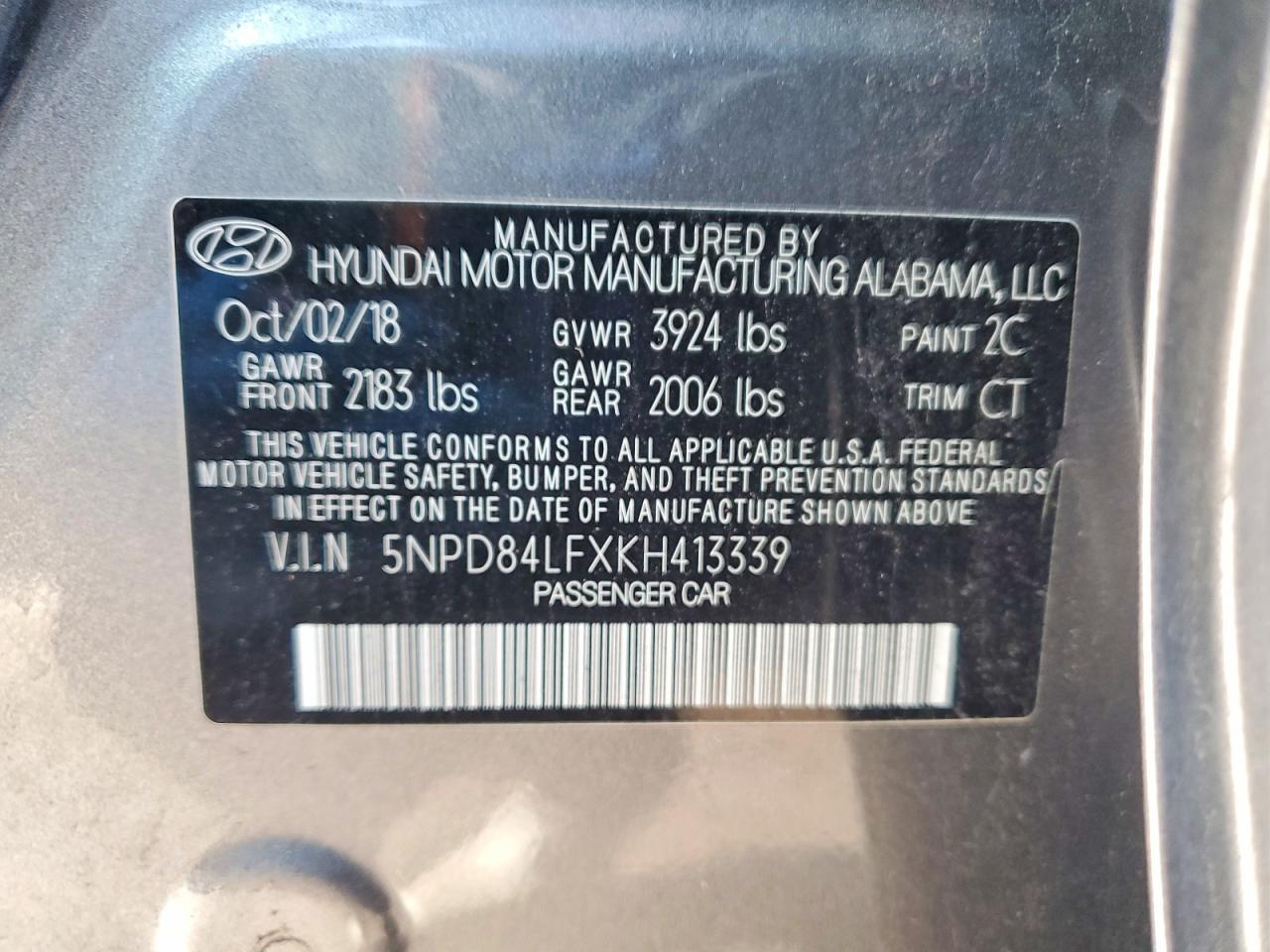 2019 Hyundai Elantra sel