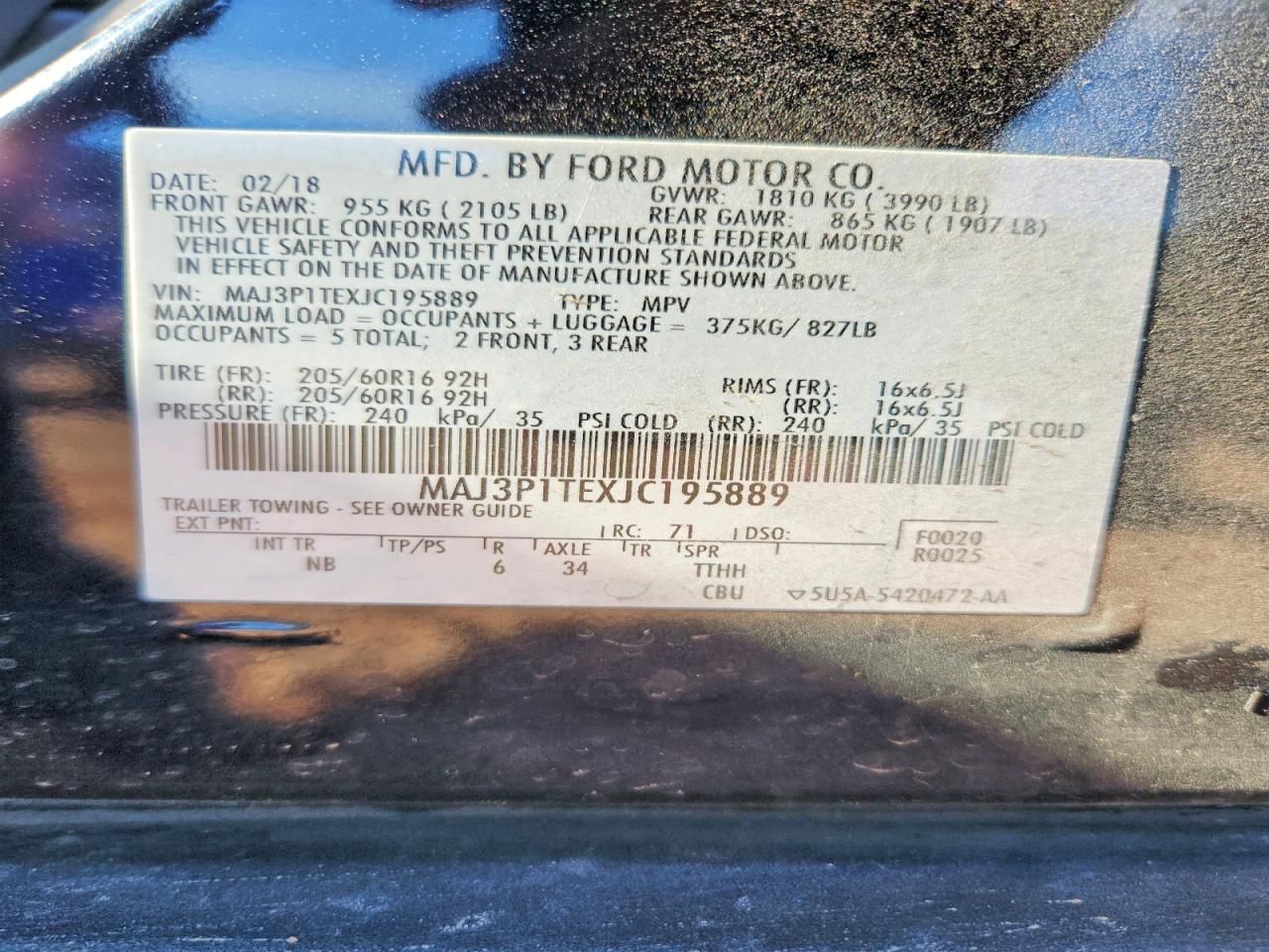 2018 Ford Ecosport se