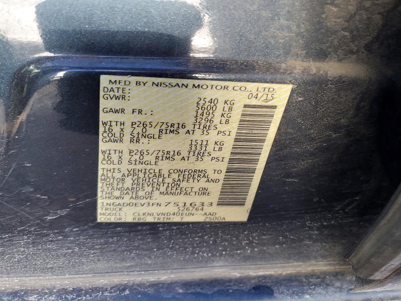 2015 Nissan Frontier s