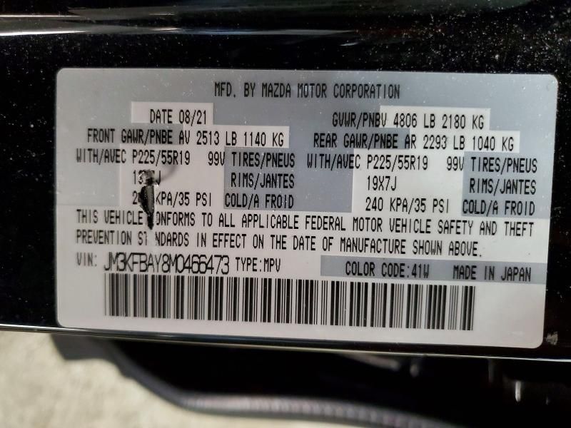 2021 Mazda Cx-5 Grand Touring Reserve