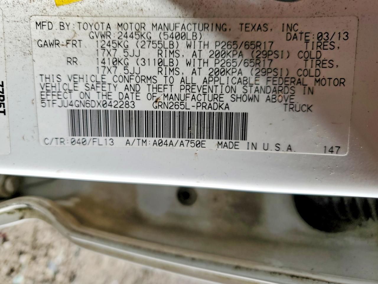 2013 Toyota Tacoma Double cab Prerunner