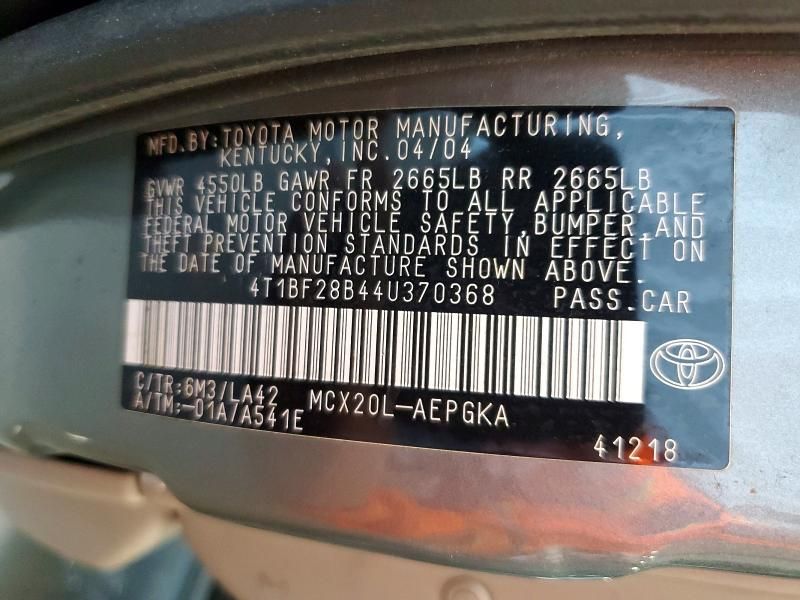 2004 Toyota Avalon xl