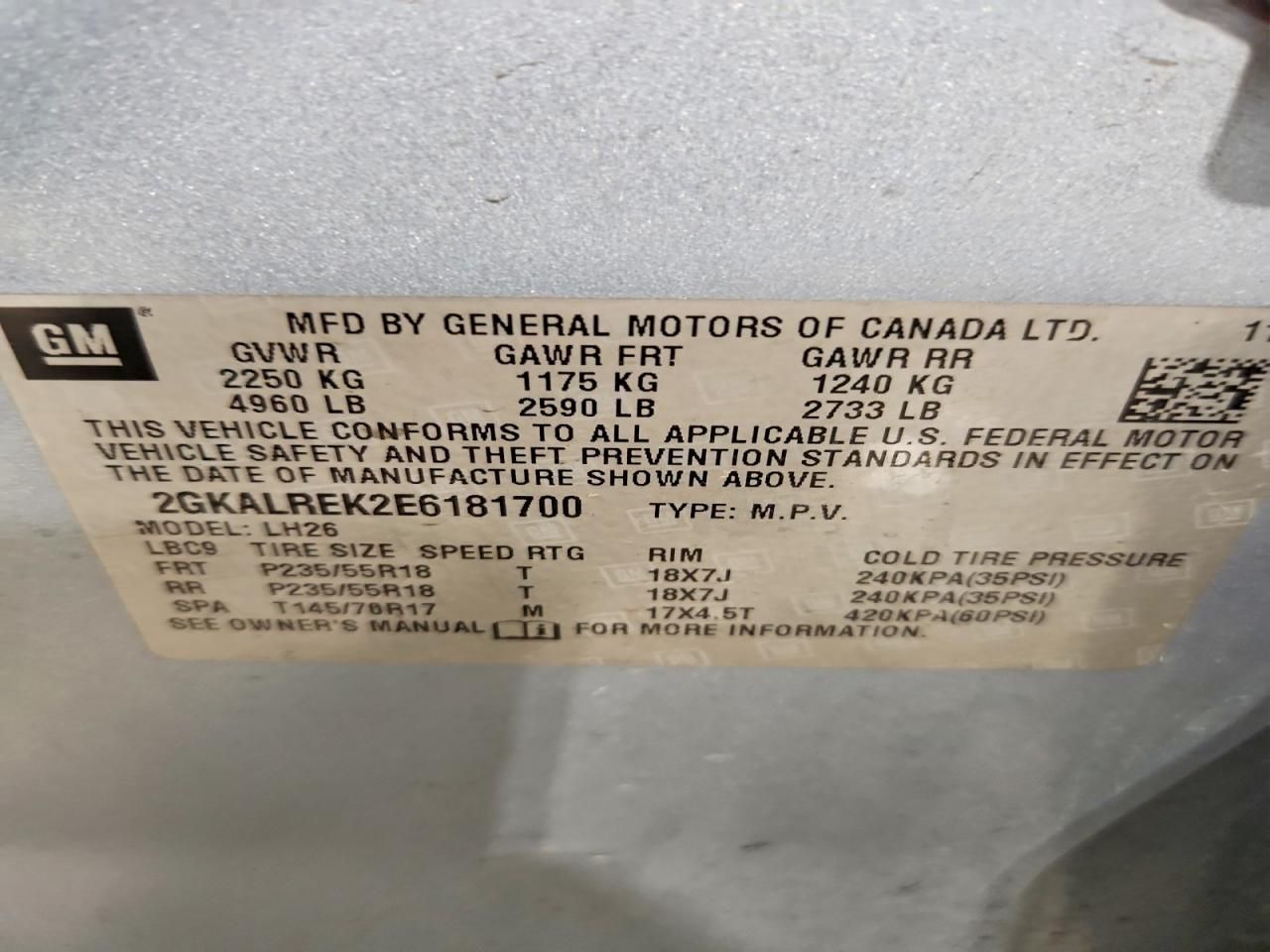 2014 GMC Terrain sle