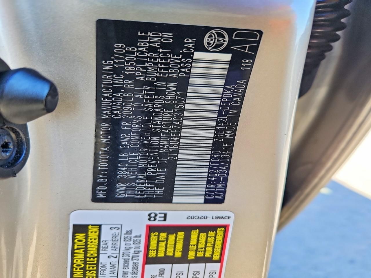 2010 Toyota Corolla Base