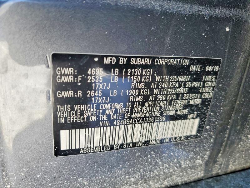 2018 Subaru Outback 2.5i Premium