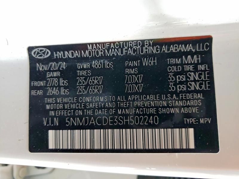 2025 Hyundai Tucson se