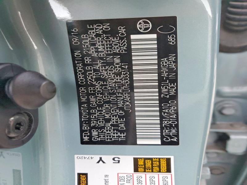 2017 Toyota Prius Three