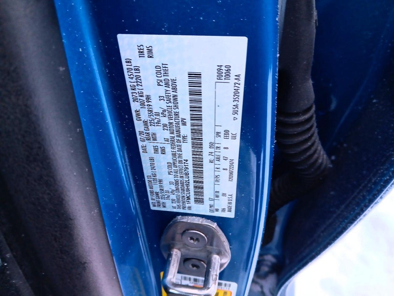 2020 Ford Escape sel