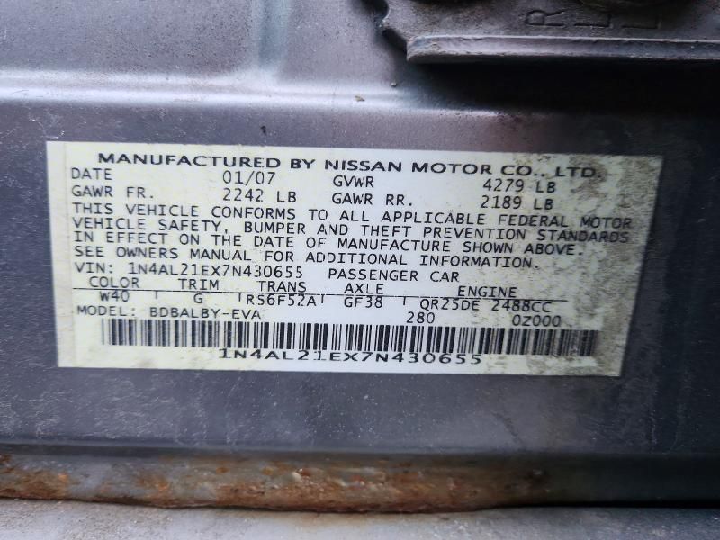 2007 Nissan Altima 2.5