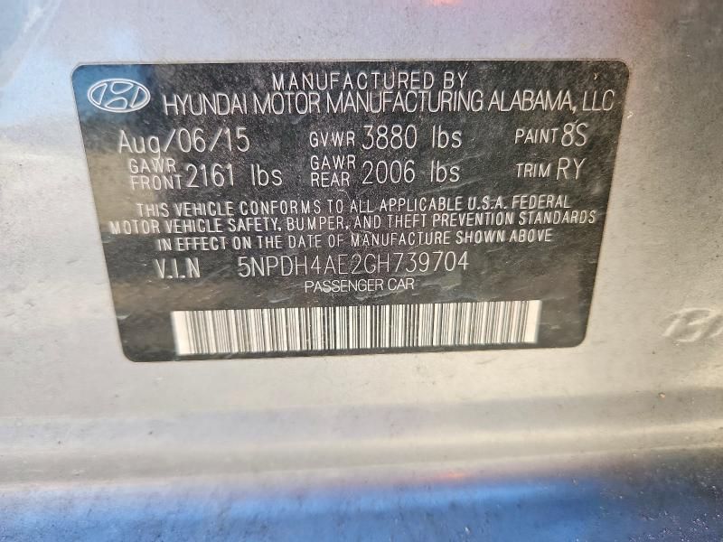 2016 Hyundai Elantra se