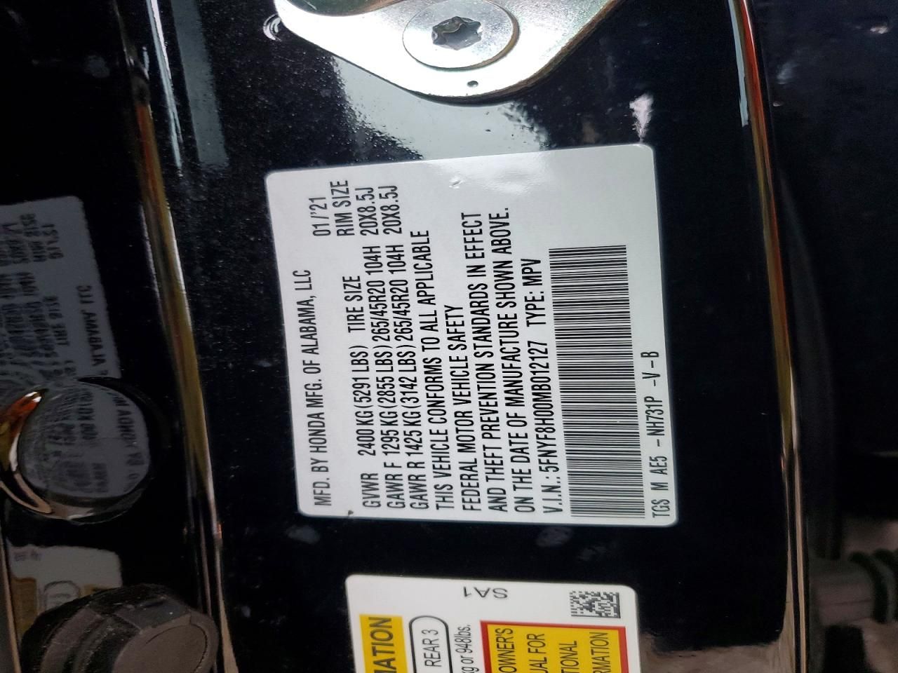 2021 Honda Passport Elite