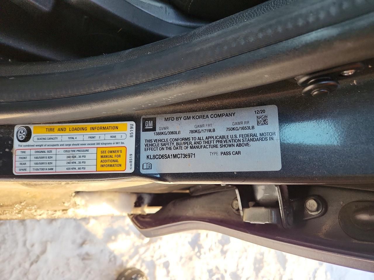 2021 Chevrolet Spark 1LT