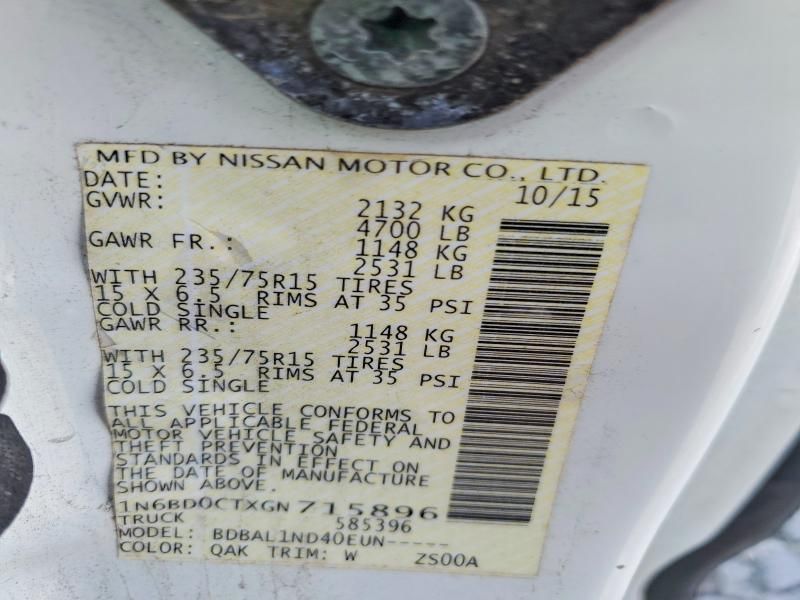 2016 Nissan Frontier s