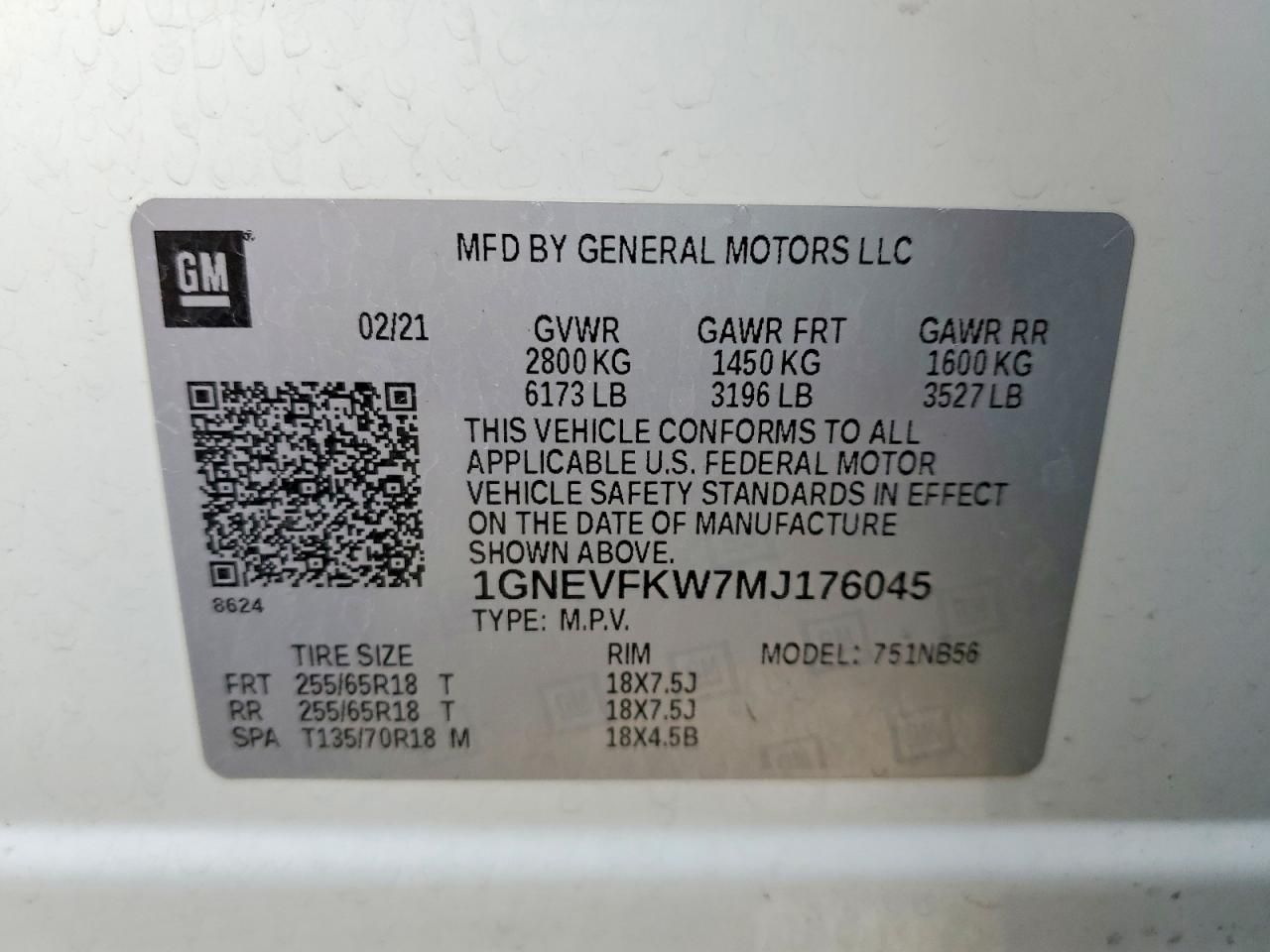 2021 Chevrolet Traverse ls