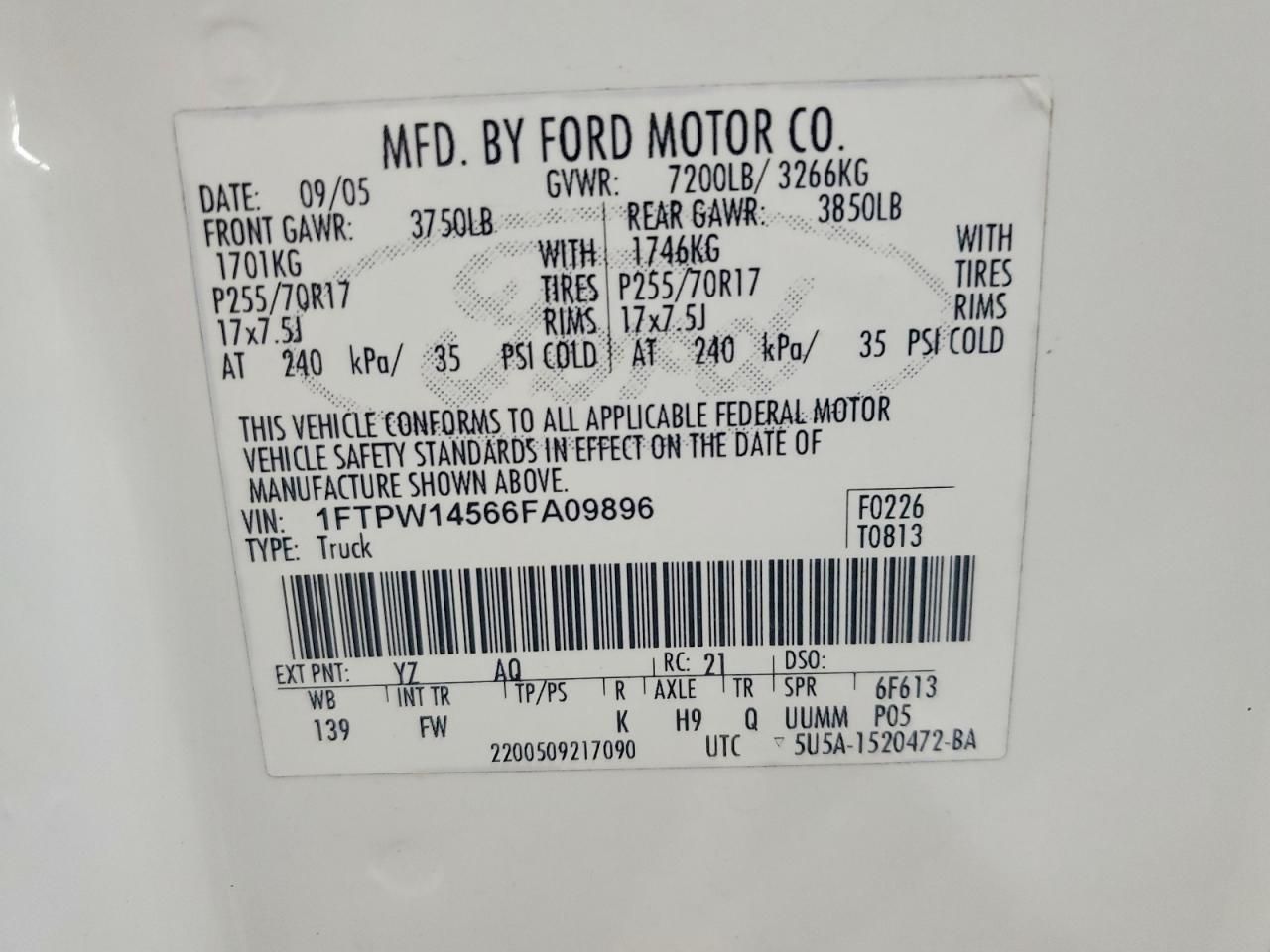 2006 Ford F150 Supercrew