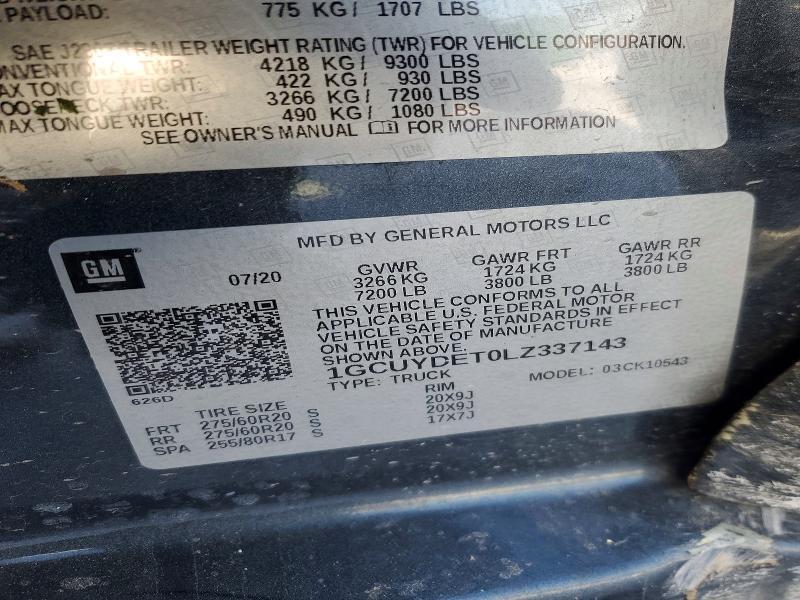 2020 Chevrolet Silverado K1500 lt