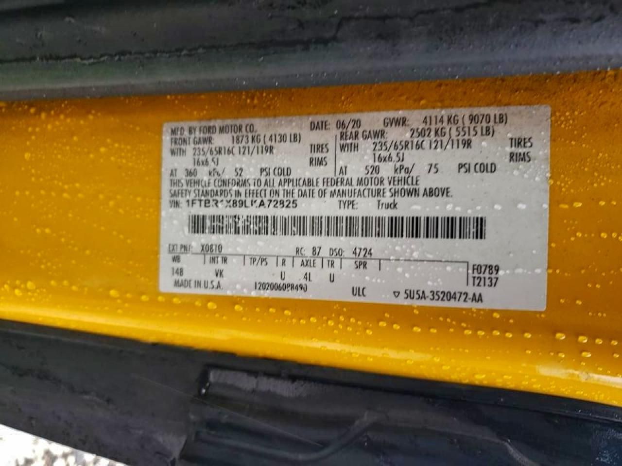 2020 Ford Transit 250 Delivery Van