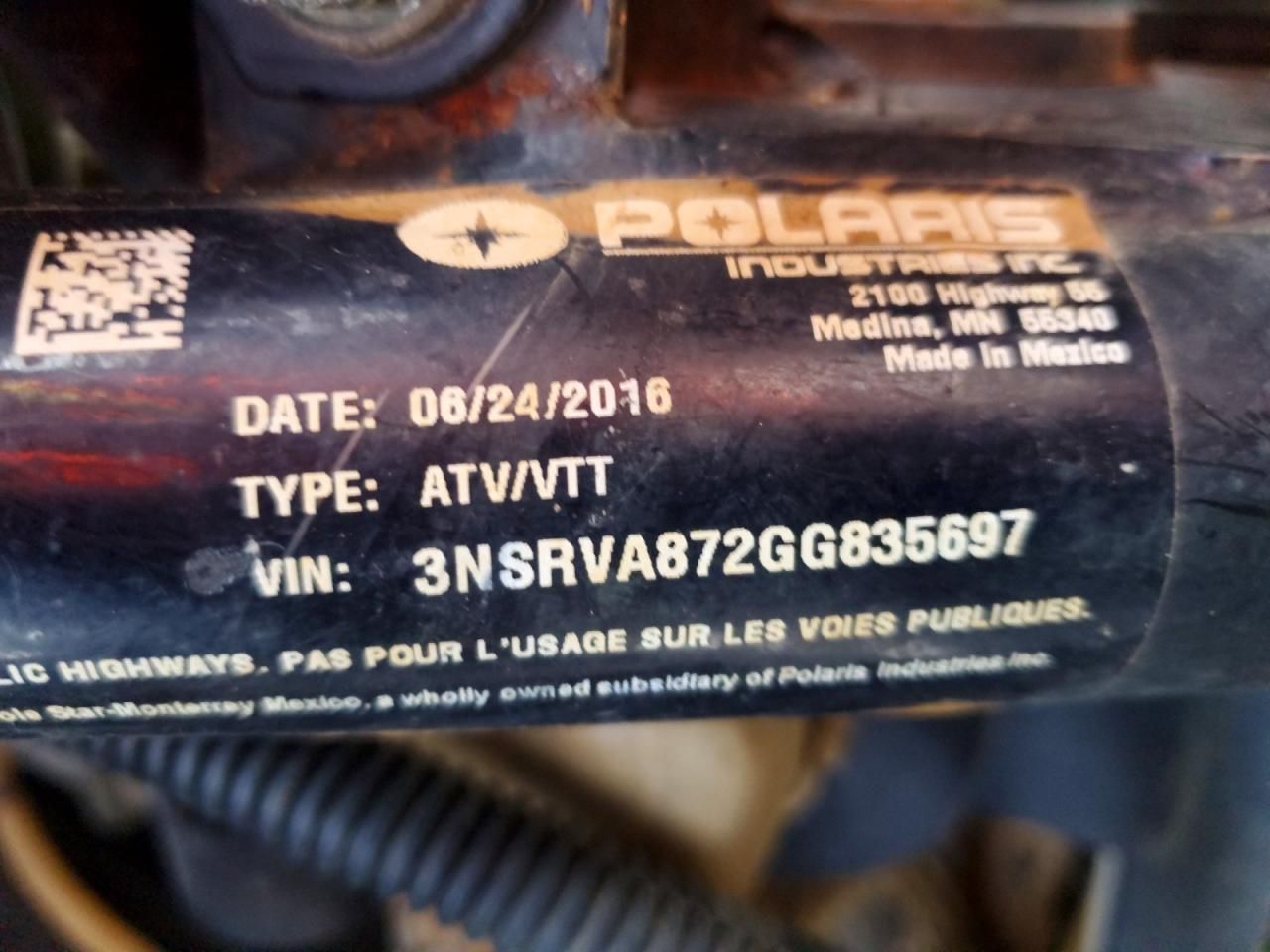 2016 Polaris Ranger XP Utility Vehicle