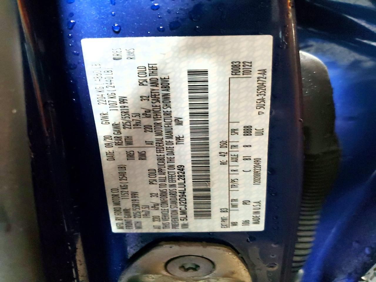 2020 Lincoln Corsair Reserve