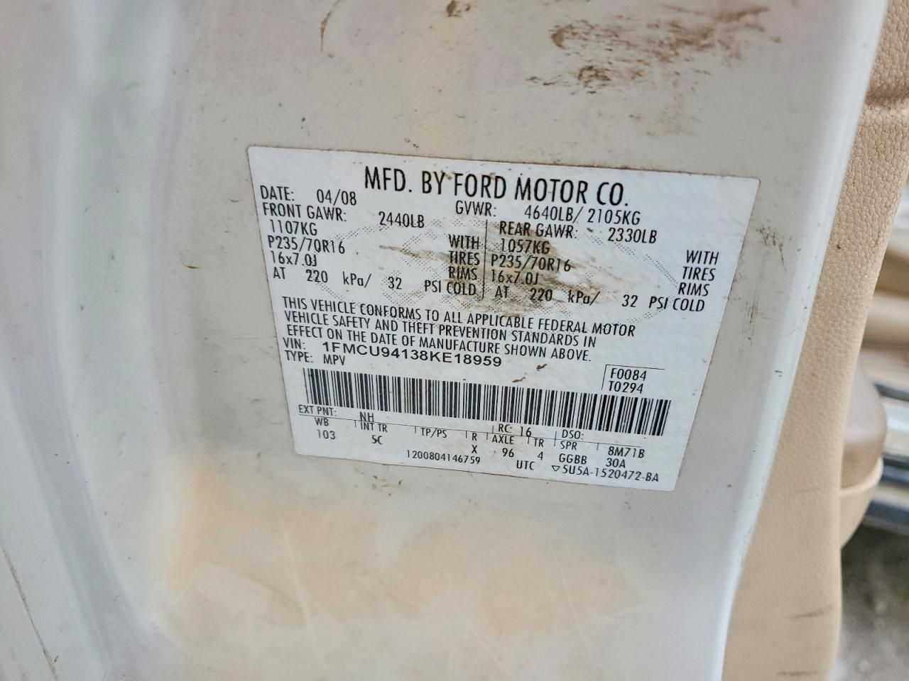 2008 Ford Escape Limited