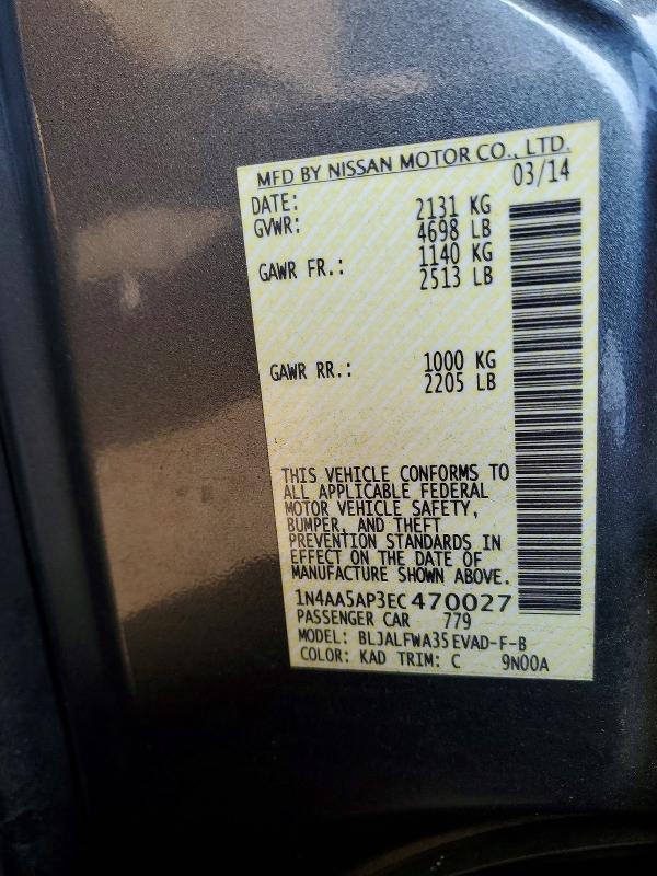 2014 Niss Maxima 3.5 s