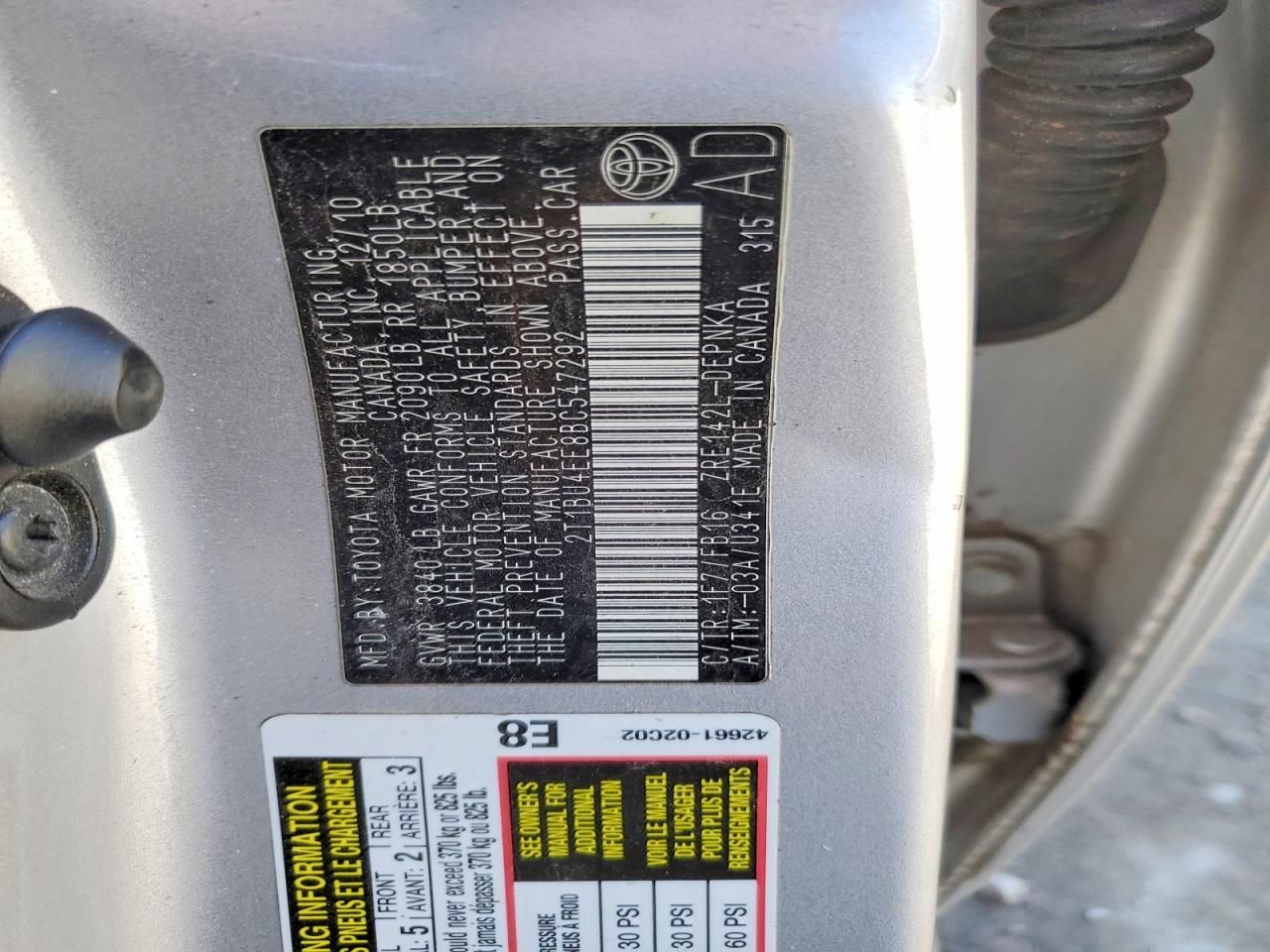 2011 Toyota Corolla Base