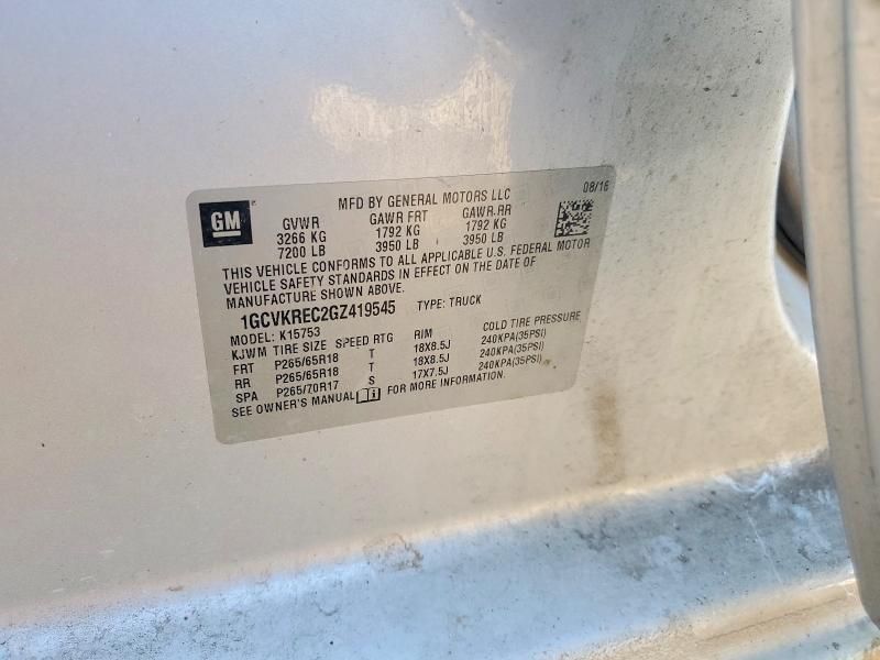 2016 Chevrolet Silverado K1500 lt