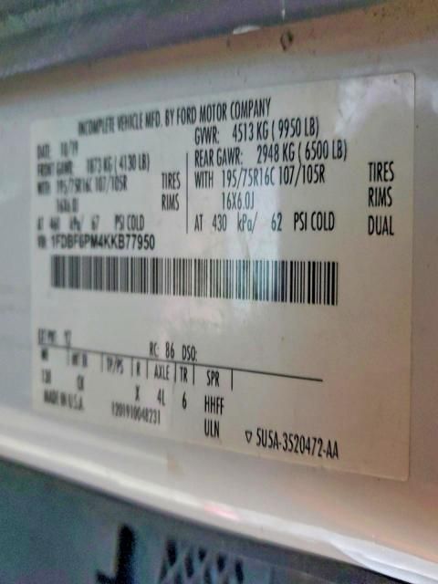 2019 Ford Transit Utility / Service Truck