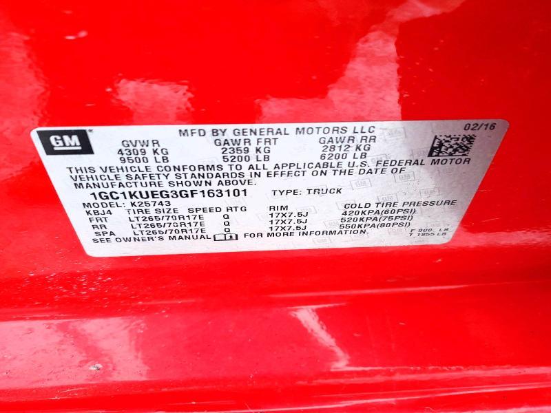 2016 Chevrolet Silverado K2500 Heavy Duty