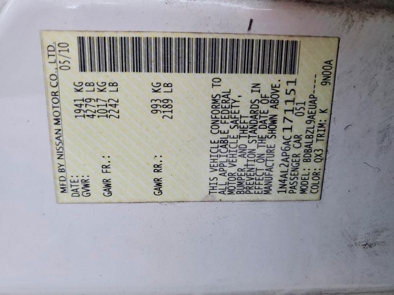 2010 Nissan Altima Base