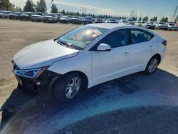 Hyundai salvage cars for sale: 2020 Hyundai Elantra sel