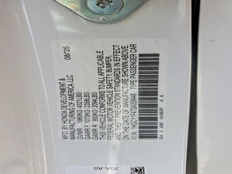 2025 Honda Accord se
