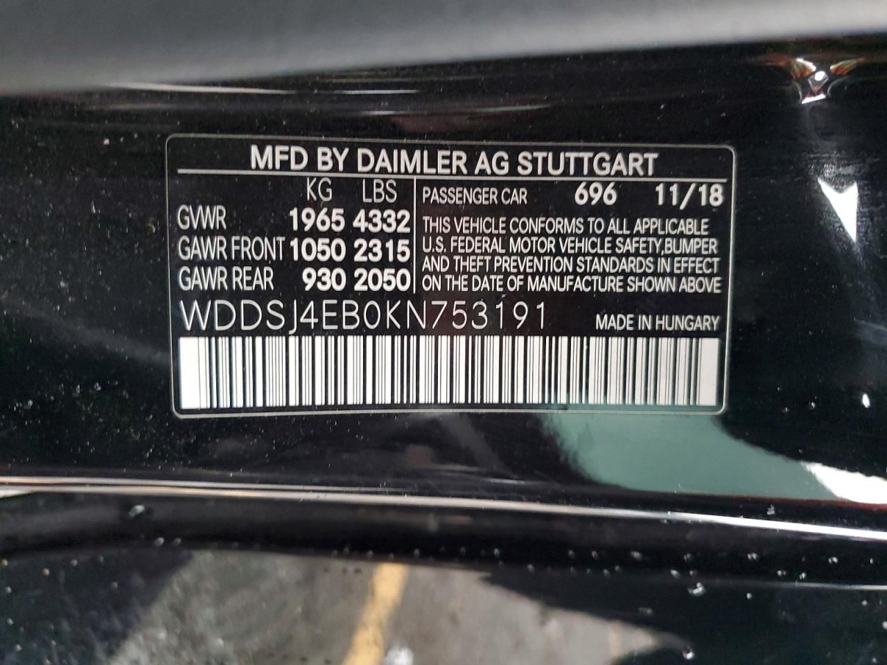 2019 Mercedes-Benz Cla 250