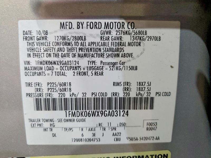 2009 Ford Taurus x Limited