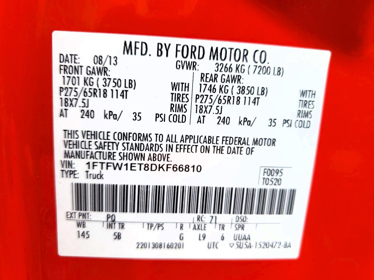 2013 Ford F150 Supercrew