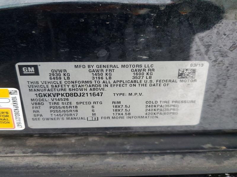 2013 GMC Acadia sle