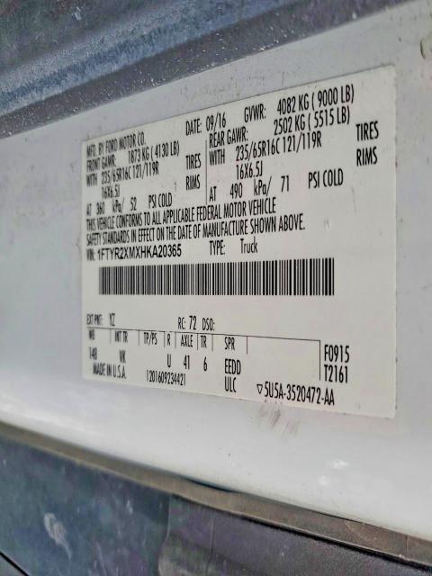 2017 Ford Transit 250 Delivery van