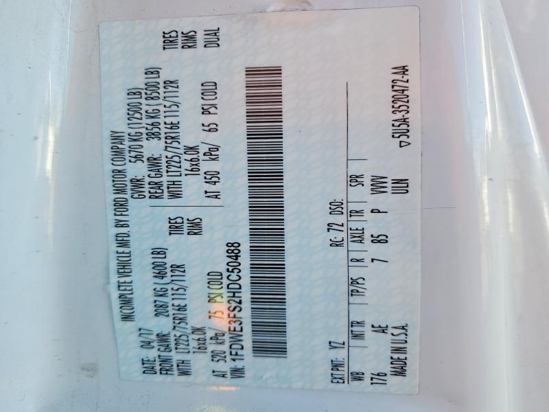 2017 Ford E350 box Truck